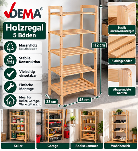 Dema holzregal böden - holzregal,