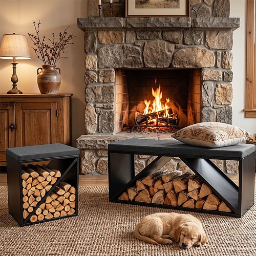 Kaminholzregal holzregal stahl - kaminholzregal,
